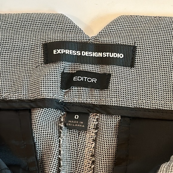 Express Design Studio “ Editor” Gray Textured Career Pants Women’s Size 0 - Picture 6 of 7